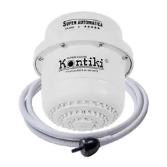 KONTIKI - Ducha Eléctrica Automática con MiniDucha 220Voltios Blanca