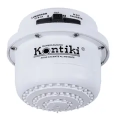 KONTIKI - Ducha Eléctrica 3 Temperaturas con MiniDucha 120Voltios Beige