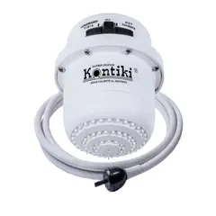 KONTIKI - Ducha Eléctrica 3 Temperaturas con MiniDucha 220Voltios Blanca