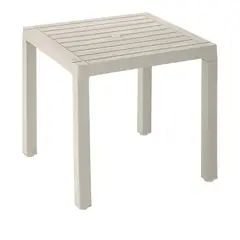 RIMAX - Mesa Cuadrada Plástico Barú Taupe 76x76x76 Cm