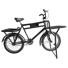 SFORZO - Bicicleta Urbana Delivery De Carga 200Kg Llanta De Moto Negro