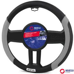 SPARCO - Cubre Timón Negro-Gris Arco