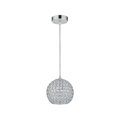 JUST HOME COLLECTION - Lámpara Colgante Aluminio Ada 1 Luz E27 Tip Cristal