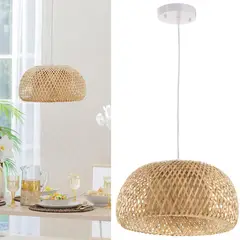 undefined - Lámpara Colgante Nature 1 Luz E27 Bamboo
