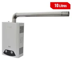 SUECO - Calentador De 10 Litros Tiro Forzado Gas Natural 8.7 Kw