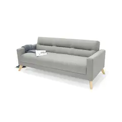 HOGAR VENECIA - Sofá Cama Sion 85X205X82Cm Plata