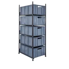PRODALCA - Estantería 5 Canastillas Cerradas 43x61x146cm