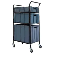 PRODALCA - Carrito 3 Canastillas Cerradas 43x61x111cm