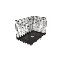 WOODSTREAM - Caseta Para Perros Alambre 91.44x58.42x63cm Grande Negro