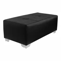 SOFA MARKET - Puff Banca Domino Ecocuero Negro