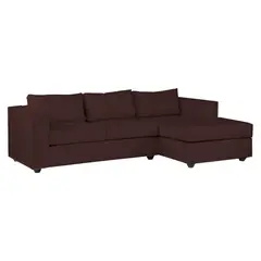 SOFA MARKET - Sofá Esquinero Kansas Derecho Tela Café