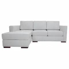 SOFA MARKET - Sofa Esquinero Montino Izquierdo Tela Crudo