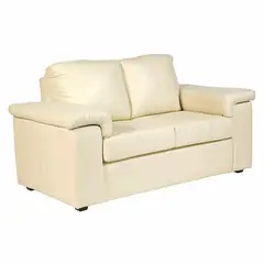 SOFA MARKET - Sofá Dania 2 Puestos Ecocuero Beige