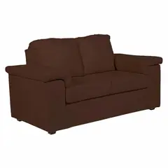 SOFA MARKET - Sofá Dania 2 Puestos Tela Café