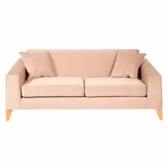 SOFA MARKET - Sofá Denver 3 Puestos Tela Beige