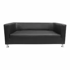 SOFA MARKET - Sofá Zia Ecocuero Negro