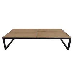 SOFA MARKET - Mesa de Centro Baja Estructura Laca Negro