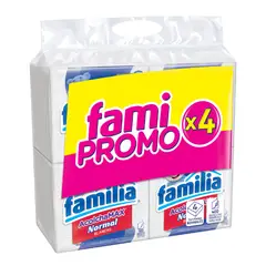 FAMILIA - Servilletas Dobladas En 2 De 27 Cm Doble Hoja Blanca De 100 Unidades