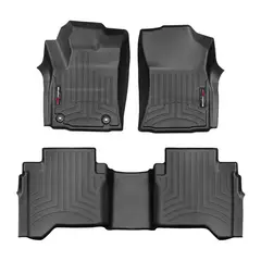 WEATHERTECH - Tapete Termoformado Toyota Hilux Fortuner 2016 2026 1 Y 2 Fila Negro