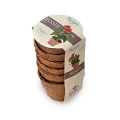 GENERICO - Canasta Fibra De Coco P12 Palomino Roots x6und Café