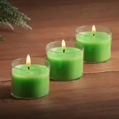 ILUMINATA - Vela Vaso Acrílico Minivoti Vainilla X3 Limonc