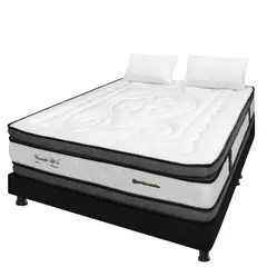 DORMILANDIA - Colchón Wonderful DP King 200x200cm + Base Cama Dividida