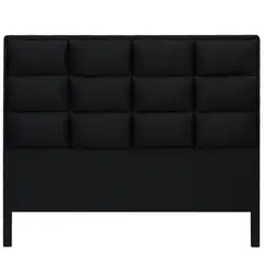 DORMILANDIA - Cabecero para Cama Semidoble Londres Negro