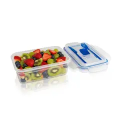 PERSAL - Recipiente Rectangular Hermético Lunch 8x22x15cm