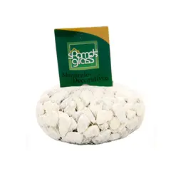 JUST HOME COLLECTION - Piedra Decorativa Fosil No.1 Blanca x 1000 Gramos