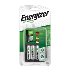 ENERGIZER - Cargador Maxi con 2 Pilas AA Recargables