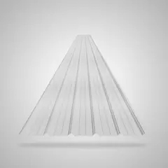 KLAR - Teja Blanca 5.9x1.13 M 2 Mm Cresta Baja Upvc