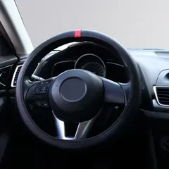 SPARCO - Cubre Volante Flat Negro - Rojo