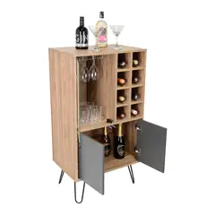 RTA DESIGN - Mueble para Bar Vassel 109x60x40cm Miel/Plomo