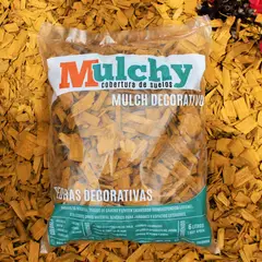 MULCHY - Mulch Orgánico Astilla Para Suelo - Amarillo 1kg