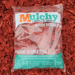 MULCHY - Mulch Orgánico Astilla Para Suelo - Rojo 1kg