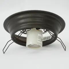 ILUMECO - Base Para Plafón Ondulado Rosca E27 60w Antique