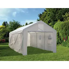 JUST HOME COLLECTION - Toldo Con Cortinas Textil Blanco 300 x 600 cm