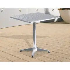 JUST HOME COLLECTION - Mesa Exterior 1 Pieza Aluminio Cuadrada