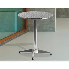 JUST HOME COLLECTION - Mesa Exterior 1 Pieza Aluminio Redonda