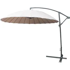 JUST HOME COLLECTION - Parasol Redondo Sin Base Poliéster Taupe 300 cm