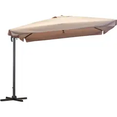JUST HOME COLLECTION - Parasol Lateral Sin Base Poliéster Taupe 300 Cm