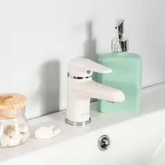 STRETTO - Grifería Lavamanos Blanco Mate Padova