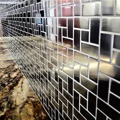 GENERICO - Malla de Acero Inoxidable 304 - 30.2 X 30. cm Tramado de Cuadrados y Rectangulos