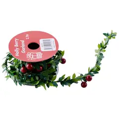 DEAR SANTA - Guirnalda 270cm Holly Berries Navidad