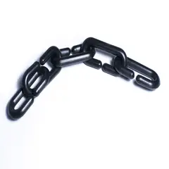 PRACTICASA - Paq x 100 Mts Cadena Plástica Eslabonada Negra