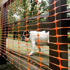 COLMALLAS - Malla de Seguridad 1"X4" Plastica Naranja de 1.00 X 50 Mts