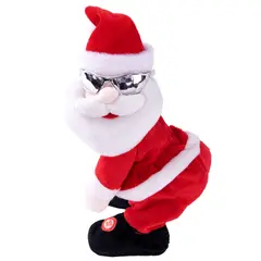 undefined - Muñeco Navideño Papá Noel 25cm con Lentes Animado Batería