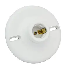 GENERICO - Roseta en Policarbonato Contactos en Latón Paquete X 22 Plafones