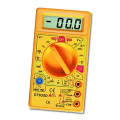 GENERICO - Multímetro Digital Análisis de Señal Transistor HFE Paquete x 3 Multímetros