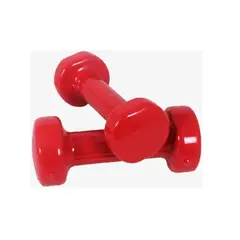 PROFIT - Set 2 Mancuernas Recubiertas 2 Kg Color Rojo